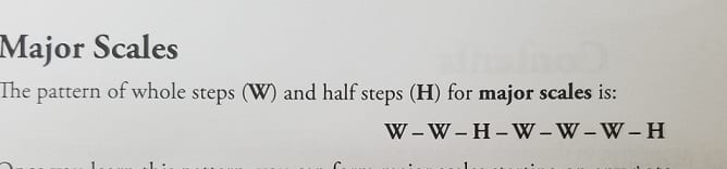 major scale whole half